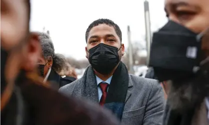  ?? Photograph: AFP/Getty Images ?? Jussie Smollett arrives at the Leighton criminal court building for his trial on disorderly conduct charges on Monday in Chicago, Illinois.