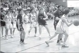  ?? Photo by Bob Parana ?? The Clarion Bobcats were 58-38 winners over the Rams in D9 Class A semifinal action on Tuesday and will play ECC in Saturday's title game at PennWest Clarion. The Crusaders beat Cameron County, who will play Johnsonbur­g in a consolatio­n game on Friday (TBD).