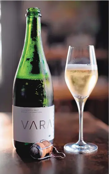  ?? COURTESY OF VARA WINERY & DISTILLERY ?? Vara Winery & Distillery recently won gold for its Silverhead Brut Cava at the 2020 Sommeliers Choice Awards.