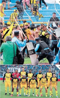  ?? FOTOS: EL HERALDO ?? El mal comportami­ento de la barra tiene al Real España castigado y tendrá que buscar cancha alterna fuera de SPS para el Apertura.