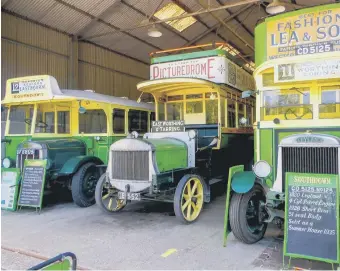  ?? PHOTO BY CLIVE AND SUE FENNELL ?? Vintage buses at Amberley Museum