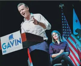  ?? Jay L. Clendenin Los Angeles Times ?? GOV.-ELECT GAVIN NEWSOM must find a team of senior advisors before he’s sworn in. So far, he has chosen a former Hillary Clinton aide as his chief of staff.