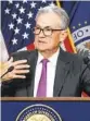  ?? NATHAN HOWARD AP ?? Federal Reserve Chair Jerome Powell speaks Wednesday after the central bank voted to raise interest rates.