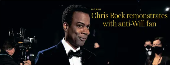  ?? | REUTERS ?? CHRIS Rock stands backstage at the 94th Academy Awards in Hollywood, Los Angeles, California, US.