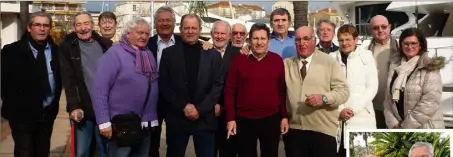  ?? (Photos Ph.D.) ?? La nouvelle équipe de la commune libre fédère beaucoup d’anciens autour du nouveau président Alain Piget (en bas à droite) et du maire «historique » Pierre Giraud.