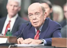  ??  ?? El nuevo secretario de Comercio, Wilbur Ross, tomará posesión en el cargo de la administra­ción estadounid­ense este martes.