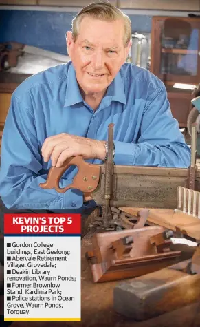  ?? Picture: GLENN FERGUSON ?? Kevin Lyons has retired from the Lyons Constructi­ons board.