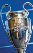  ?? Foto: dpa ?? Ab der neuen Saison werden die Spiele der Champions League nur noch im Pay TV zu sehen sein.