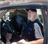  ?? Alex Maclean
/ Union Democrat ?? Kenneth Deome, 61, and his sister, Sandy (not pictured) have been living in their vehicles intuolumne County since mid-march due to a lack of shelter space or affordable housing.