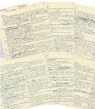  ??  ?? The original handwritte­n first-draft script for the film version of The Wizard Of Oz.