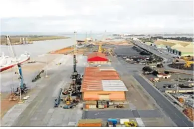  ?? APH ?? Imagen aérea del Ingeniero Juan Gonzalo después de la finalizaci­ón de la primera fase de las obras.