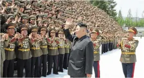  ?? — Photo provided by the north Korean government via ap ?? Ready to talk: Kim’s apparent shift towards dialogue with South Korea comes as the Hermit Kingdom struggles with deepening economic difficulti­es amidst the Covid-19 pandemic and internatio­nal sanctions.