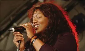  ??  ?? Denise Johnson singing with A Certain Ratio at The Big Chill festival, 2005. Photograph: Jim Dyson/Getty Images