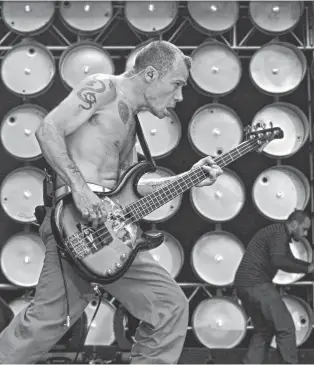  ?? ARCHIVO LA NUEVA. ?? Flea, de Red Hot Chili Peppers, que tiene una gran cantidad de fans en Argentina.