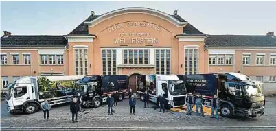  ?? Foto: C. ?? Vier neue LKWs der Marke Volvo wurden letzte Woche in Dienst gestellt.