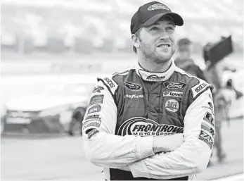  ?? MATTHEW O’HAREN, USA TODAY SPORTS ?? Chris Buescher, who won Aug. 1, is in the running for a Chase for the Sprint Cup spot.