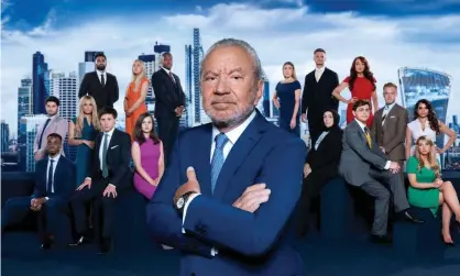  ?? ?? Time lord … Alan Sugar and the 16 hopefuls hoping to become his business partner. Photograph: Ray Burmiston/PA