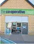  ??  ?? The Co-op shop that was raided.