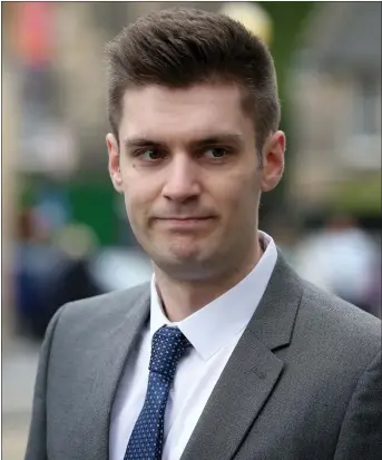  ??  ?? „ Stephen Coxen, 23, is being sued by a soman who claims he raped her in her St Andrews hoome.