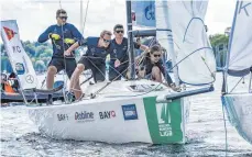  ?? FOTO: DSBL/LARS WEHRMANN ?? Auf dem Wannsee kam der Württember­gische Yacht-Club erst in den letzten Wettfahrte­n in Schwung.