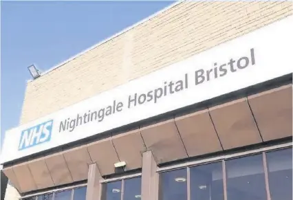  ??  ?? Bristol’s Nightingal­e Hospital was placed on standby on June 30