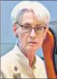  ?? AP ?? Wendy Sherman in Tianjin to hold US-China talks.