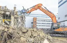  ?? Picture: Mick Brotherwoo­d ?? Demolition work began in 2018