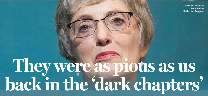  ??  ?? SIGNAL: Minister for Children Katherine Zappone