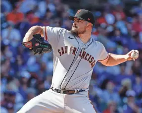  ?? KAMIL KRZACZYNSK­I/USA TODAY SPORTS ?? Giants starter Carlos Rodon is now the top free agent pitcher still on the market.