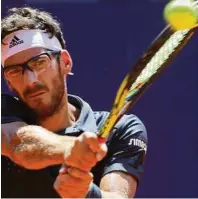  ??  ?? Gerald Melzer zog im Halbfinale von Kitzbühel gegen Paolo Lorenzi hauchdünn den Kürzeren