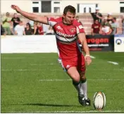  ?? (DR) ?? Elliot Bale, à l’époque à Plymouth Albion, va disputer demain son premier match avec le ROG.