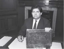  ??  ?? 0 On this day in 1989, Nigel Lawson resigned as Chancellor­of the Exchequer, plunging the government into turmoil