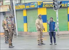  ?? AP FILE ?? The Centre, too, has sought to downplay claims about terror outfit Islamic State’s presence in Jammu and Kashmir, saying ’there is no physical infrastruc­ture or manpower of the IS in the Valley’.