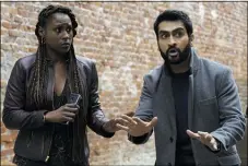  ?? NETFLIX ?? Leilani (Issa Rae) and Jibran (Kumail Nanjiani) find themselves mixed up in a criminal conspiracy in “The Lovebirds.”