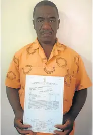  ?? Picture: MICHAEL MAFOKATA/BARBERTON MAXIMUM CORRECTION­AL CENTRE CO-ORDINATOR ?? SENIOR STUDENT: Prisoner Abdullah Simelane, 52, has passed his matric with flying colours