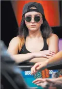  ?? Rachel Aston ?? Las Vegas Review-journal Kelly Minkin expects to be still standing when the field is reduced to the final table of nine Wednesday, with the champion to be crowned Saturday night.