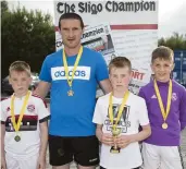  ??  ?? Sligo’s Fastest Family: Niall, Johnny, Ciaran and John ( Junior) Kenny from Riverstown.