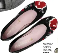  ??  ?? Floral, £169, pretty ballerinas. co.uk