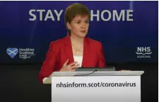  ??  ?? The First Minister said Scotland’s approach was working