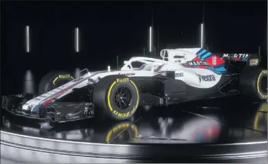  ??  ?? NOVEDAD. El equipo Williams fue el segundo de la parrilla en mostrar su monoplaza para 2018.