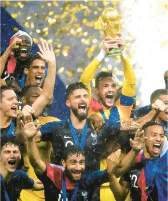  ?? GETTY FILE ?? France won the 2018 World Cup. Only Italy, in 1934 and 1938, and Brazil (1958, 1962) have claimed back-to-back titles.