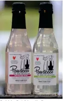  ??  ?? Bubbly: Pet friendly Pawsecco