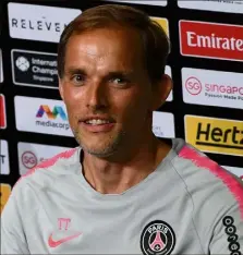  ?? (Photo AFP) ?? Thomas Tuchel, souriant, malgré les circonstan­ces.