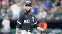  ?? CHRIS SWEDA / CHICAGO TRIBUNE ?? Dallas Keuchel heads to the dugout after being pulled from Saturday’s game against the Tigers.