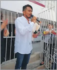  ??  ?? Antonio Jiménez, ex candidato al V Distrito por Morena