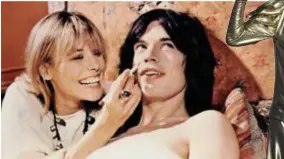  ?? FOTO ISOPIX ?? Anita Pallenberg en Rolling Stone Mick Jagger.