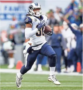  ??  ?? Rams running back Todd Gurley was the league’s best offensive player last season. JOE NICHOLSON/USA TODAY SPORTS