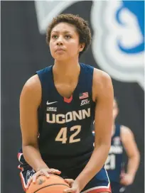  ?? FRANK FRANKLIN II/AP ?? UConn’s Amari DeBerry prepares to shoot a free throw against Seton Hall on Jan. 17, 2023, in South Orange, N.J.