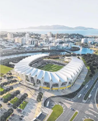  ??  ?? SAFE BET: An artist’s impression of the new Townsville Stadium, fully funded by the taxpayer.