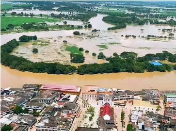  ?? Cortesía ?? Aspecto de las inundacion­es que se han generado por causa de la ola invernal.